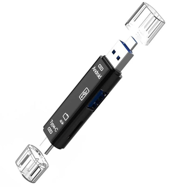 5 in 1 Multifunction Usb 2.0 Type C/Usb /Micro Usb/Tf/SD Adapter