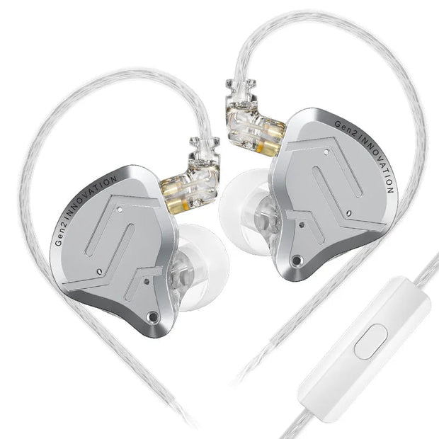 KZ ZSN Pro 2 Hybrid Drive 1BA+1DD In Ear Metal Earphones