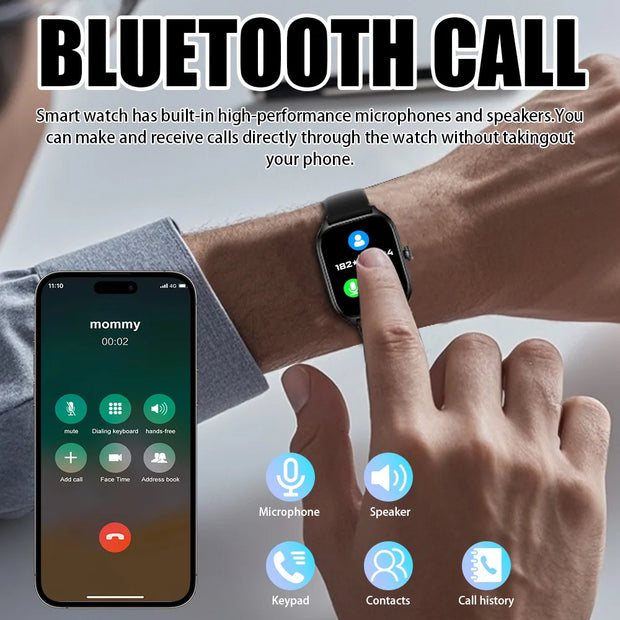 LAXASFIT 2025 New Men's Smart Watch