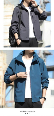 Men Outdoor Windproof Waterproof Spring Autumn Thin Coat Trendy Couple Single Layer Mountain Climbing Clothes Women