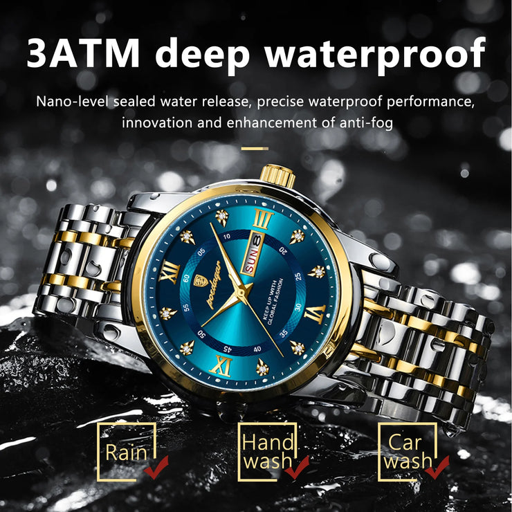 Men Quartz Stainless Steel Sports Watches