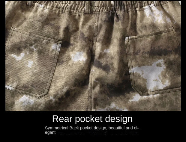 Men Clothing Two Pieces Set 2023 Training Two-piece Sweat-shirt Cargo Pants Man Apparel Heavy Jackets Labor Work Camouflage Suit