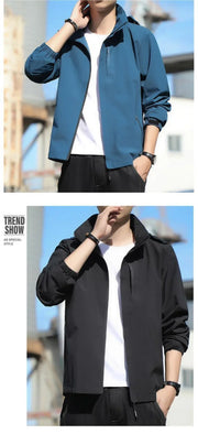 Men Outdoor Windproof Waterproof Spring Autumn Thin Coat Trendy Couple Single Layer Mountain Climbing Clothes Women