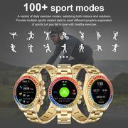 LIGE 1.43" AMOLED Man Smart Watch Bluetooth Call NFC Outdoor Compass Smartwatch Men Fitness Tracker 100+ Sport Modes Bracelet