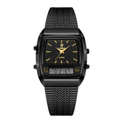 New Fashion Golden Steel Strap Quartz Sport Watch