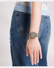 NAVIFORCE Fashion Women's Watch Casual Elegant Simple Polygon Quartz Silicone Watch Gift for Women Wristwatch Relogio Feminino
