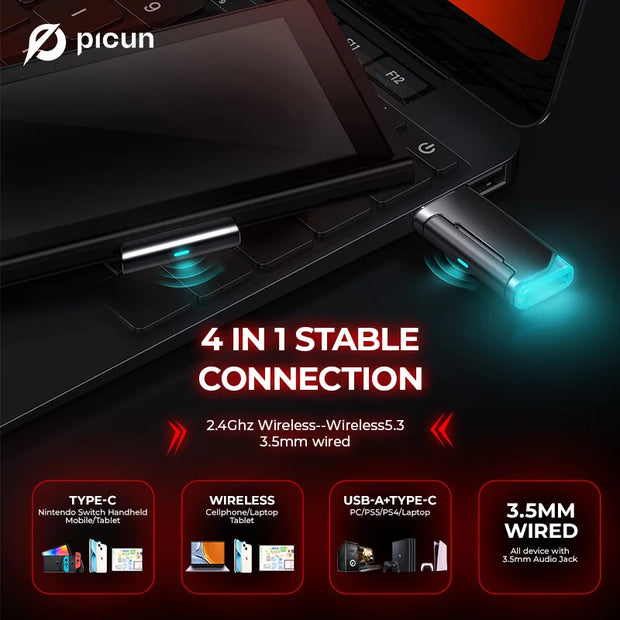 New 2.4G Wireless Gaming Headset