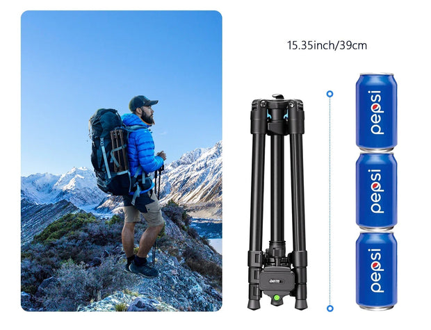 New 64.17-inch Professional Camera Tripod
