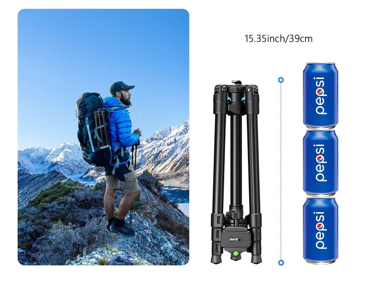 New 64.17-inch Professional Camera Tripod