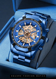 BINBONG Business Men's Watches Waterproof Calendar Luminous Fashion Quartz Watch For Man Stainless Steel Male Clock Reloj Hombre
