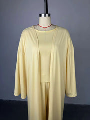 Women's clothing 2025 New summer new casual long cardigan long sleeve top high waist trousers fashion suit for club clothing