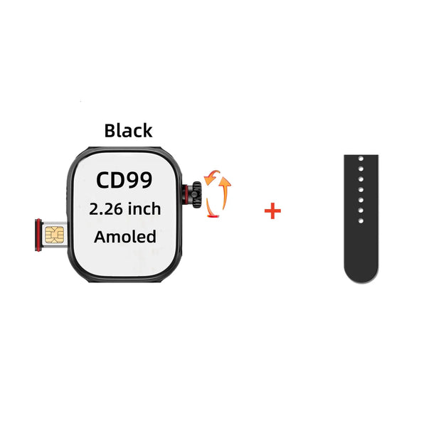 CD99 Cellular Card Version Smart Watch