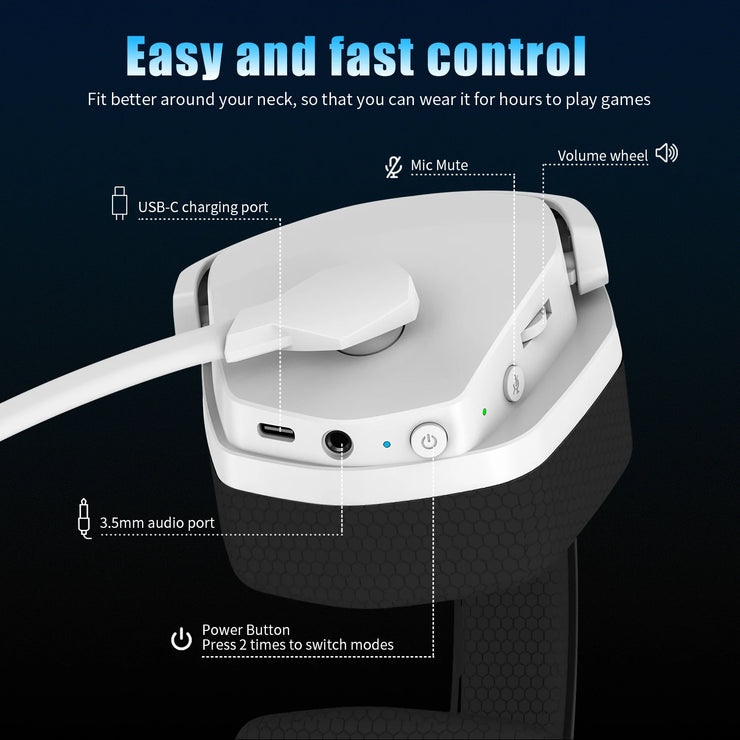 NUBWO G06 Dual Wireless Gaming Headset