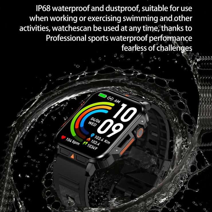 New 1.95 Outdoor Military Smart Watch