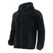 2025 Men's Casual Double-sided Plush Warm Jacket Autumn Winter Thick Wool Coats Solid Hooded Fleece Hoodies Loose Men Clothing