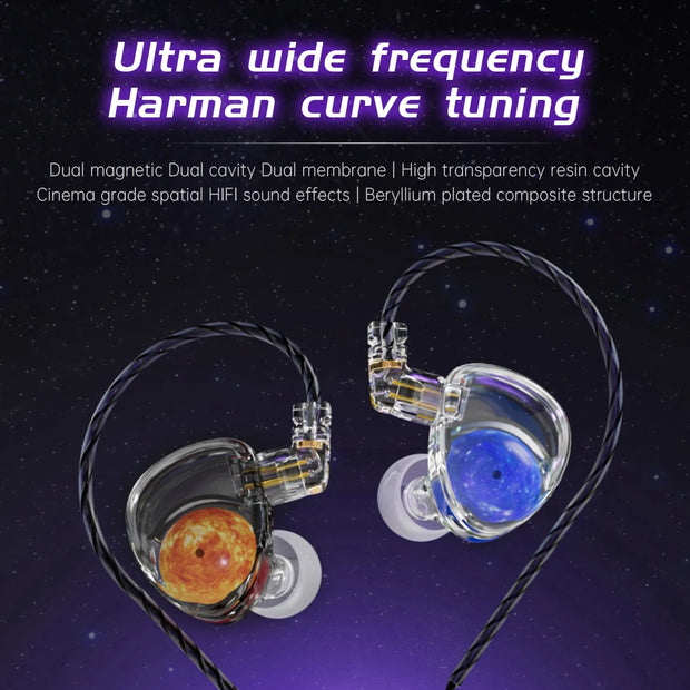 High-quality HIFI in ear wired earphones