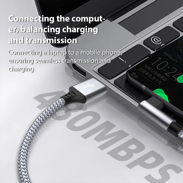 6A USB C Elbow Fast Charge Cable