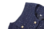 Spring Vest Jackets Women's 2025 New Jacket Coat Fashion Slim Belt O-neck Street Joker Youth Coat Vest