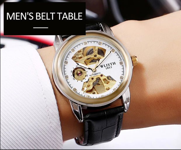 Fashion Hollow Business Tourbillon Automatic Mechanical Watch for Men