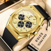 Men Waterproof Luminous Chronograph Wristwatch