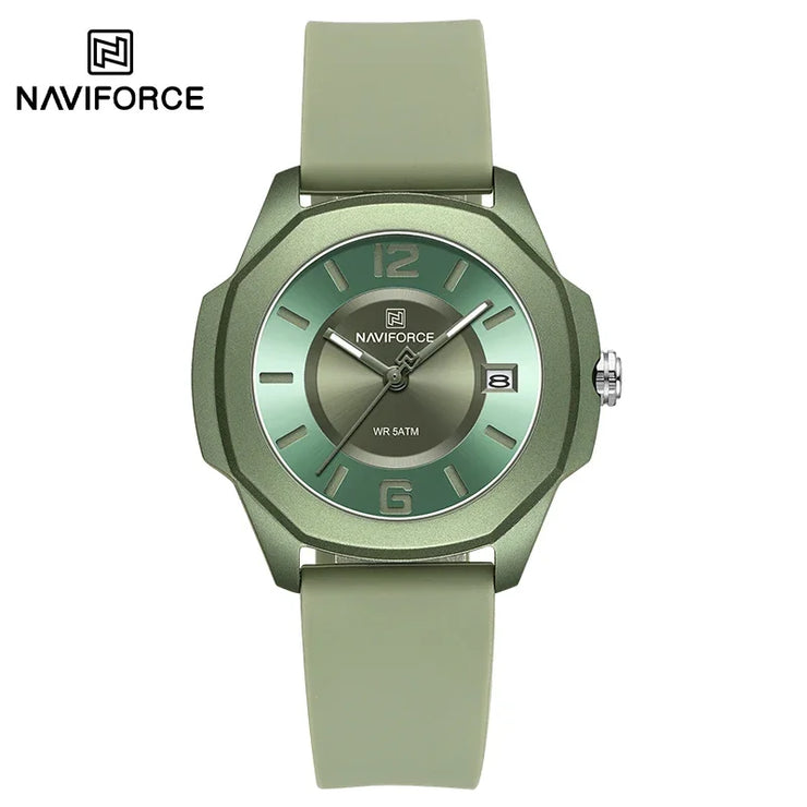 NAVIFORCE NF7107 Quartz Calendar Waterproof and Shockproof Watches for Women Clocks