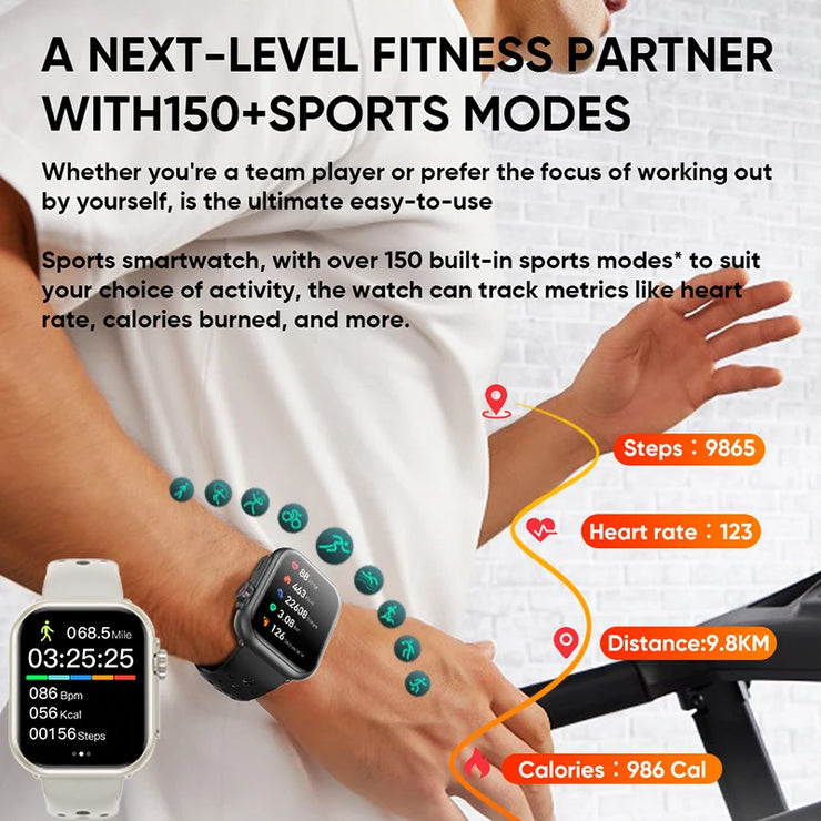 New Bluetooth Call GPS Track Waterproof Smart Watch