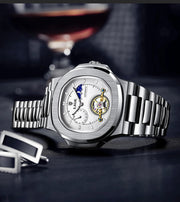 LIGE Classic Retro Men Watch Fashion Business Men's Mechanical Wristwatches Top Brand Luxury Waterproof Automatic Watch For Men