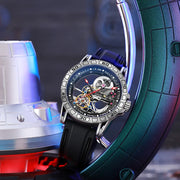 Men's Casual Mechanical Watch Automatic Luxury Brand New Sport Watches Man Hollow Out Fashion Waterproof Business Luminous Clock