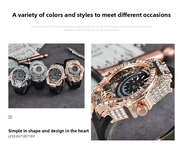 2025 New, Quartz Watch, Square Watch Fashion Business Large Dial Men's Watch