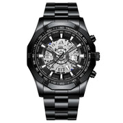 BINBONG Business Men's Watches Waterproof Calendar Luminous Fashion Quartz Watch For Man Stainless Steel Male Clock Reloj Hombre