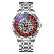 Men Mechanical Watch Automatic Luxury Gambling Rotating Plate Dial Wristwatch Man Casual Waterproof Luminous Clock Reloj Hombre