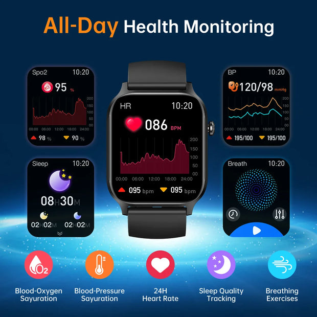 New 1.85 inch Screen Bluetooth Call Watch