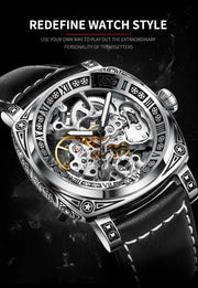 Authentic Brand Carved Watches Fully Automatic men watches Hollowed Fashion Mechanical Watches luxury MAN WATCH Reloj Hombre