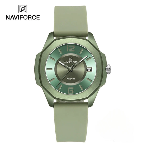 NAVIFORCE NF7107 Quartz Calendar Waterproof and Shockproof Watches for Women Clocks