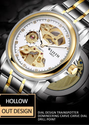 Fashion Hollow Business Tourbillon Automatic Mechanical Watch for Men