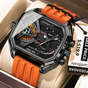 New Electronic Rectangle Silicone Strap Quartz Watches