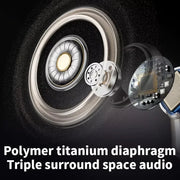 2025 high-quality V8 wireless Bluetooth earphones with ANC noise reduction and built-in microphone, waterproof earplugs