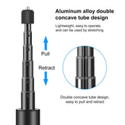 New 1.22m 1/4" Screw Thread Retractable Invisible Selfie Stick