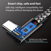 6A USB C Elbow Fast Charge Cable