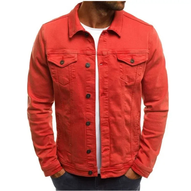 Men's Denim Jackets Streetwear Casual Cotton Classic Slim Jeans Coat Male Clothes Cowboy Jacket Ropa Para Hombre