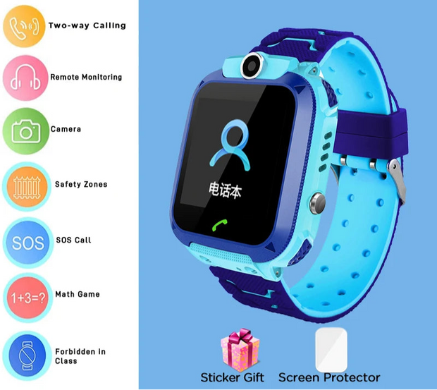 ﻿ 4G Sim Card 2G Internet Kids Smart Watch