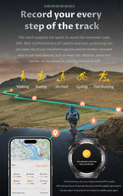 Outdoor Sports Fitness Tracking Waterproof Watch