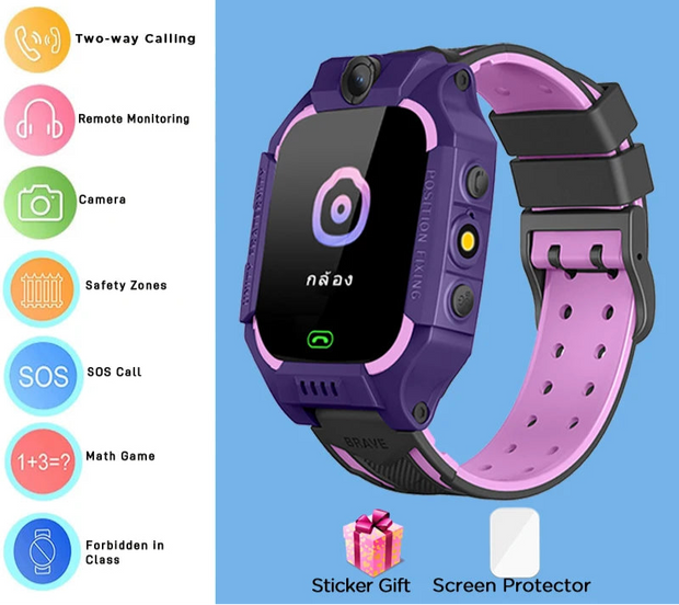 ﻿ 4G Sim Card 2G Internet Kids Smart Watch