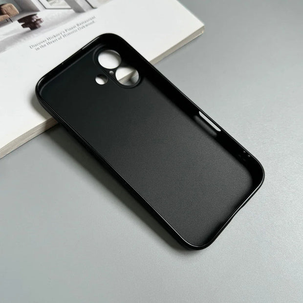 New Luxury Full Black Silicone Matte Phone Case