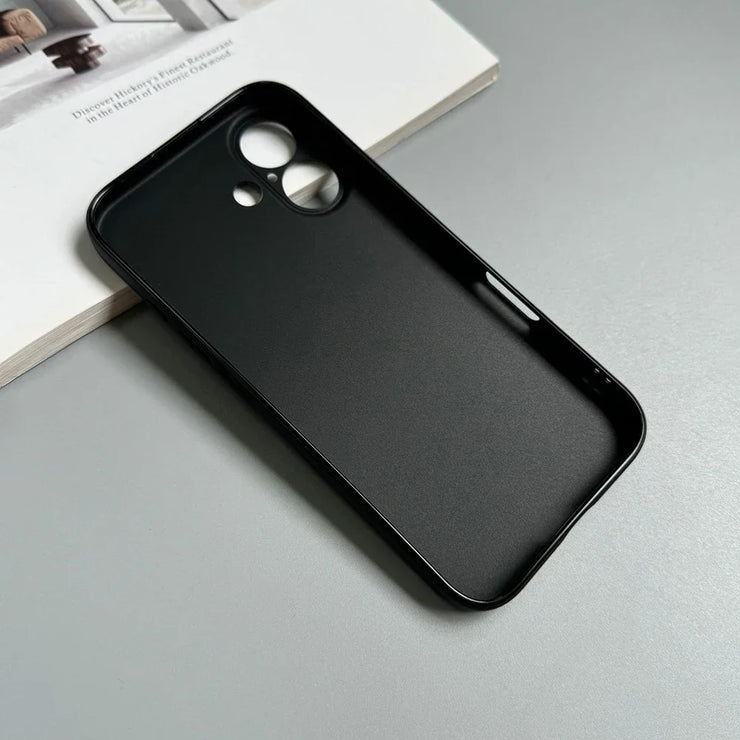 New Luxury Full Black Silicone Matte Phone Case
