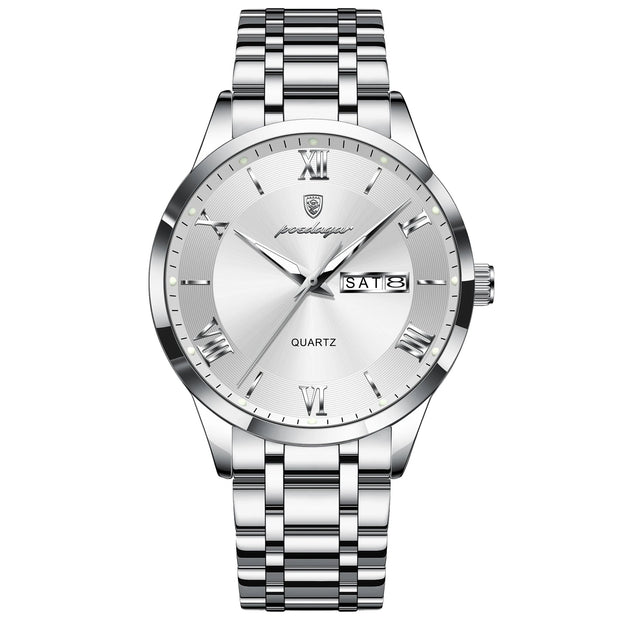 Men Waterproof Luminous Week Date Sports Wristwatch