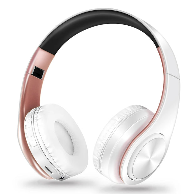 Men Gold Wireless Bluetooth Stereo Headset