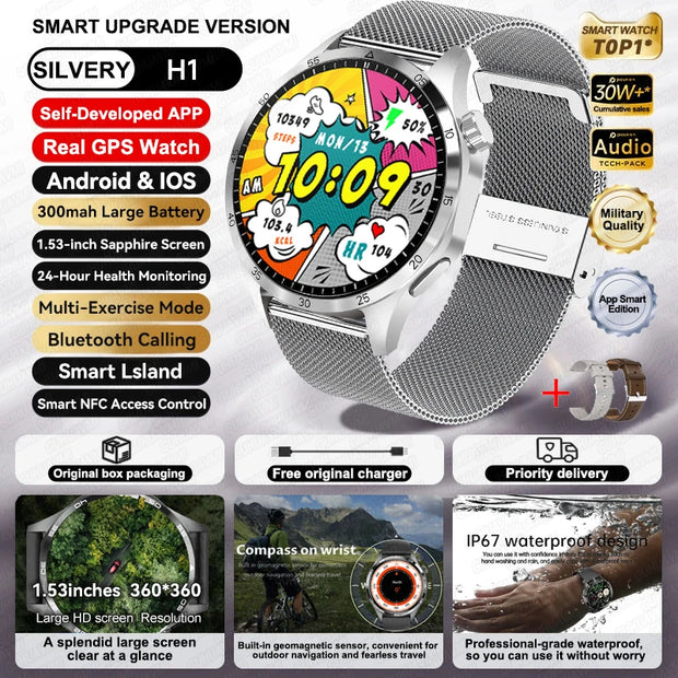 New Waterproof Bluetooth Call NFC Smartwatch