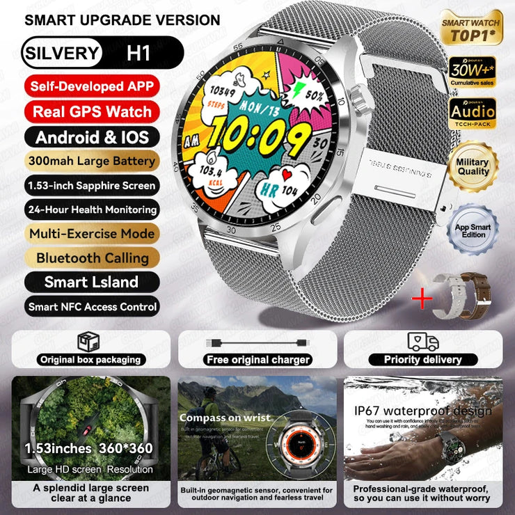 New Waterproof Bluetooth Call NFC Smartwatch