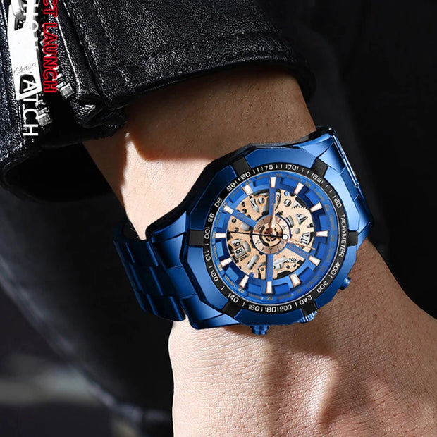 BINBONG Business Men's Watches Waterproof Calendar Luminous Fashion Quartz Watch For Man Stainless Steel Male Clock Reloj Hombre